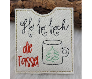 2€ ZUSATZTÜRCHEN 18. Dezember - Stickserie - ITH Teebeutel Verpackung